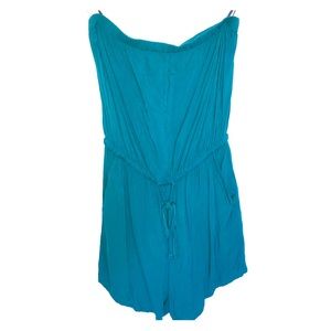 Strapless romper